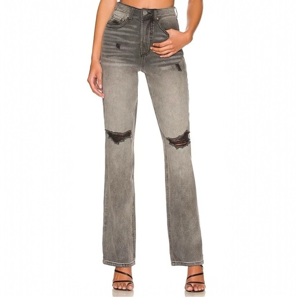 AFRM • Oden Jean in Shadow Grey Wash - Picture 13 of 14